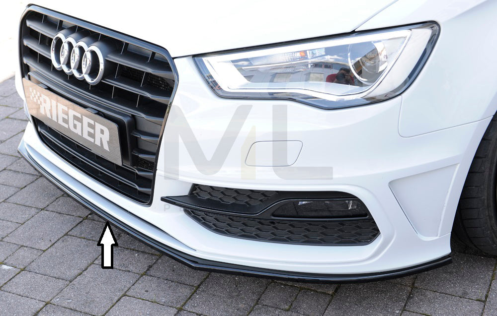 Rieger 00088115 Audi 8V Front Splitter (A3 & S3) 1 | ML Performance EU Car Parts