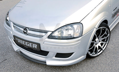 Rieger 00058921 Opel Corsa C Front Splitter 4 | ML Performance EU Car Parts