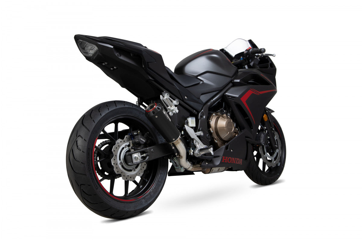 Scorpion PHA186BCER Honda CBR500 R Red Power Slip-On - Black Ceramic Coated Sleeve | ML Performance EU EU