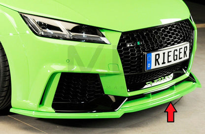 Rieger 00055176 Audi 8J 8J1-FV 8S TTRS Front Splitter 3 | ML Performance EU Car Parts
