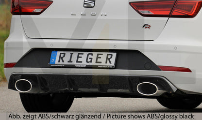 Rieger 00027040 SEAT 5F Leon FR Rear Diffuser 2 | ML Performance EU Car Parts