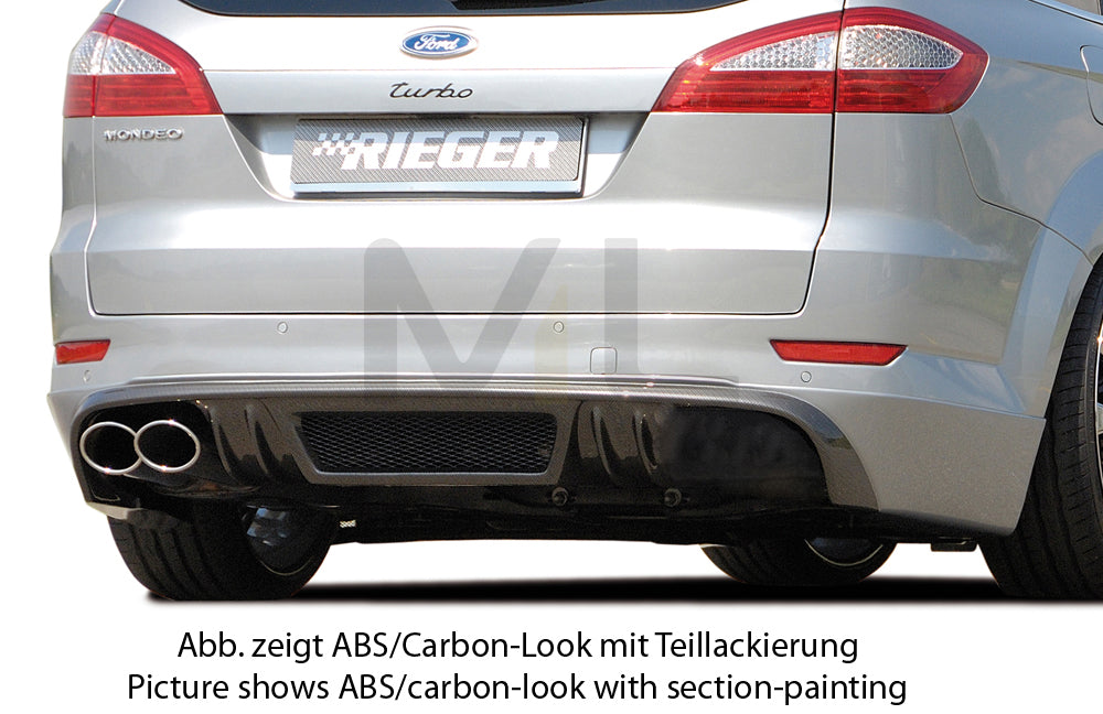 Rieger 00032109 Ford BA7 Mondeo Rear Diffuser 1 | ML Performance EU Car Parts