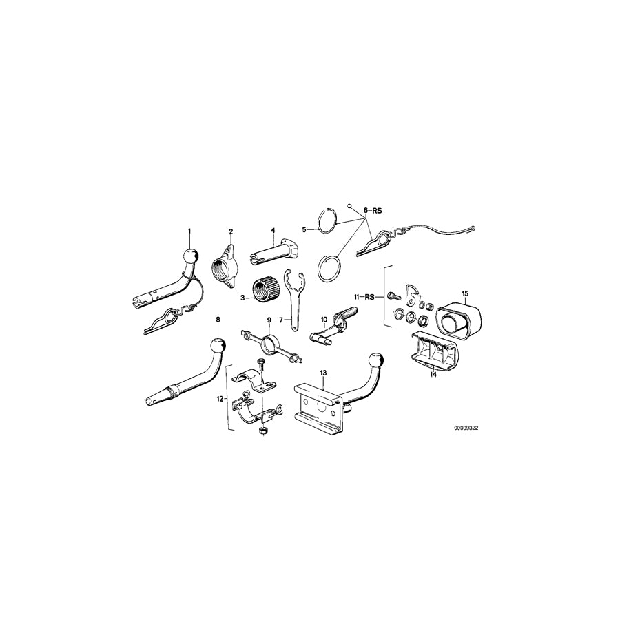 Genuine BMW 71601245137 E28 E24 E12 Lock WESTFALIA (Inc. 320i, 728iS & 525i) | ML Performance EU Car Parts