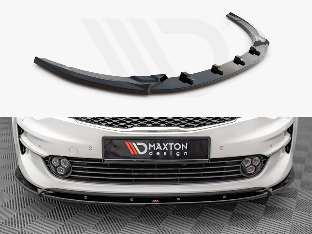 Maxton Design KI-OP-2-FD1T Front Splitter V.1 Kia Optima MK4 | ML Performance UK Car Parts