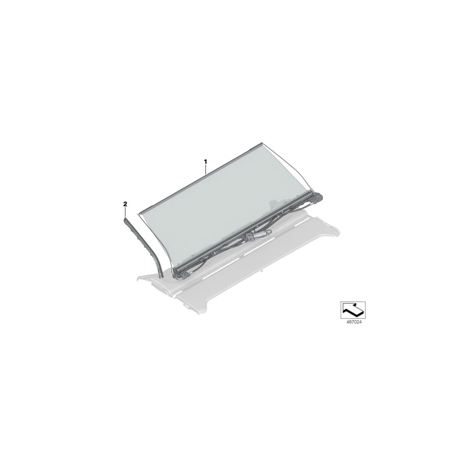 Genuine BMW 51467990174 G11 G12 Guide Rail Right RAUCHWEIß (Inc. 750LiX 4.0, 750dX & 750i) | ML Performance EU