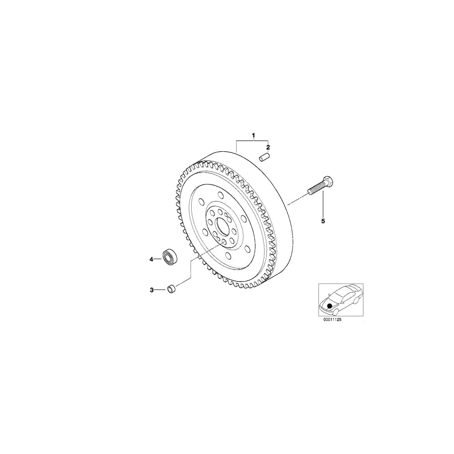 Genuine BMW 21217512329 E46 Twin Mass Flywheel (Inc. 330d & 330xd) | ML Performance EU Car Parts