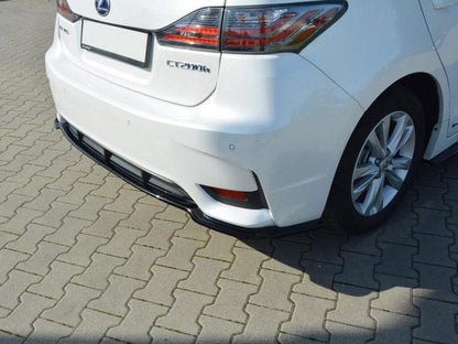 Maxton Design Lexus Ct MK1 Facelift (without Vertical Bars) (2013-2017) Central Rear Splitter