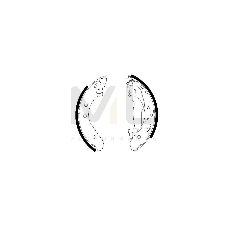 BOSCH 0 986 487 364 Brake Shoe Set | ML Performance Car Parts