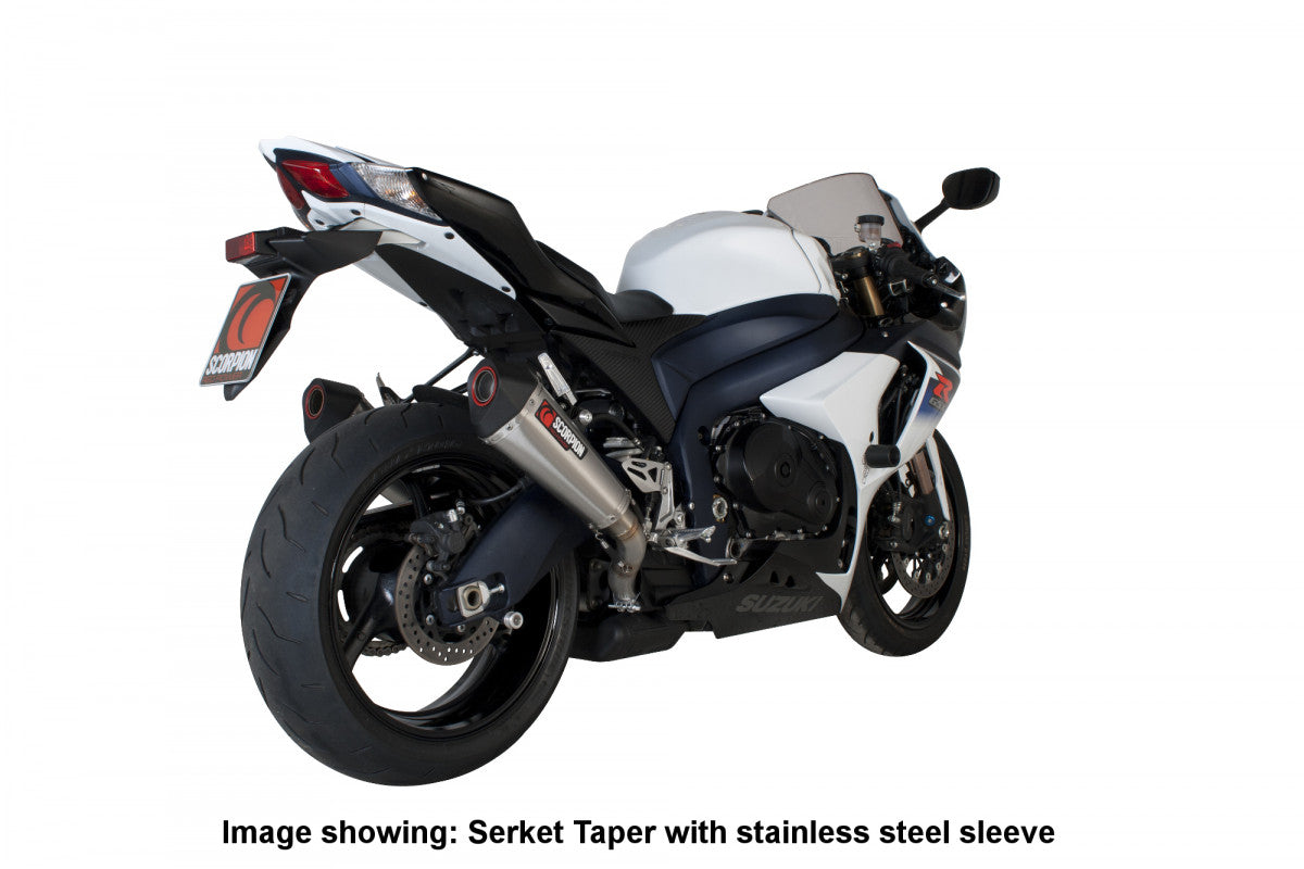 Scorpion RSI106TEO Suzuki GSX-R1000 Serket Taper Slip-On (Pair) - Titanium Sleeve | ML Performance EU EU