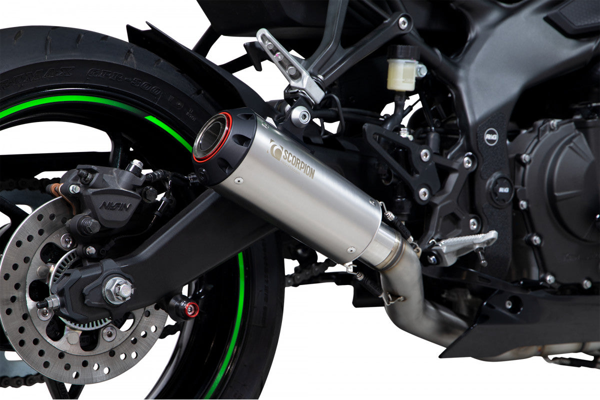 Scorpion PKA140SYSTEO Kawasaki Ninja ZX-25R Red Power Full System  - Titanium Sleeve | ML Performance EU EU