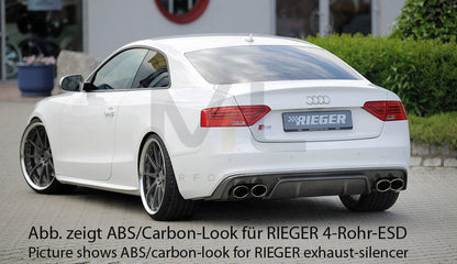 Rieger 00055471 Audi B8 B81 A5 Rear Diffuser 2 | ML Performance EU Car Parts