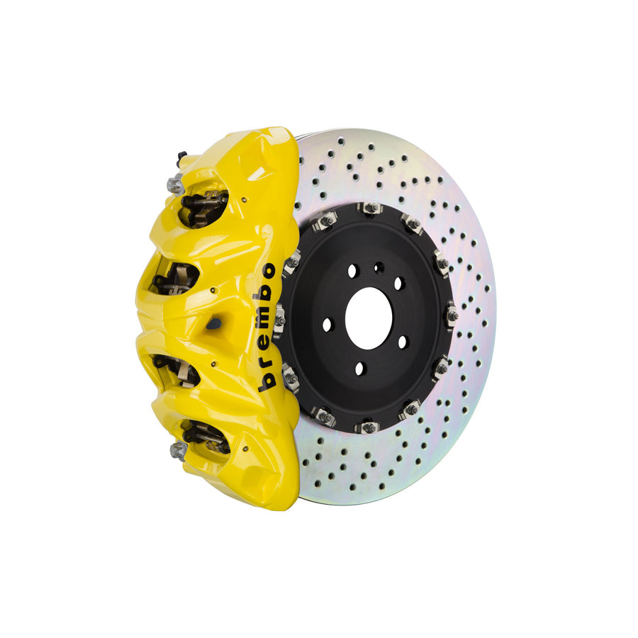 Brembo 1Q1.9605A Ford Lincoln Front GT 8-Pistons Drilled 2-piece Big Brake Kit 412x38mm (Inc. Expedition, F-150, Navigator)