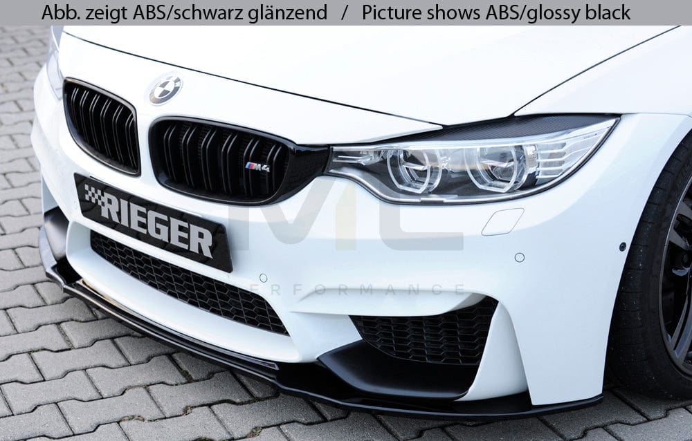 Rieger 00053420 BMW 4 Series F80 F82 F83 Front Splitter (M3 & M4) 5 | ML Performance EU Car Parts