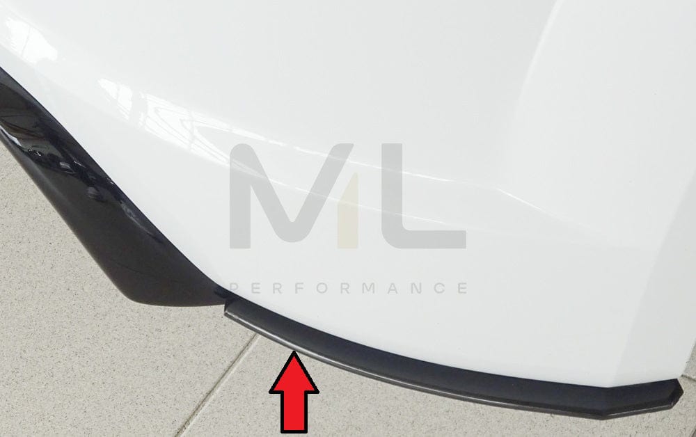 Rieger 00055178 Audi 8J-FV 8S Rear Side Splitter (TT & TTS) 2 | ML Performance EU Car Parts