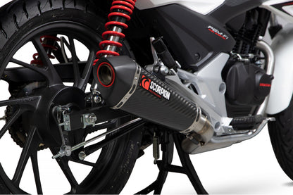 Scorpion RHA182SYSCEO Honda CB125 F Serket Taper Full System - Carbon Fibre Sleeve | ML Performance EU EU