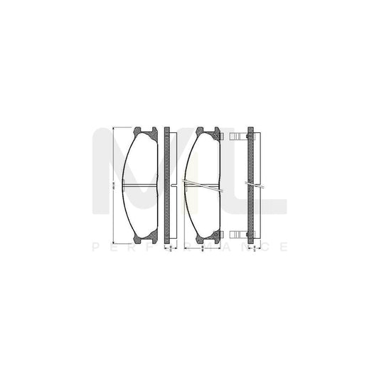 Bosch 0986Tb2123 Brake Pad Set Excl. Wear Warning Contact, With Accessories | ML Performance Car Parts