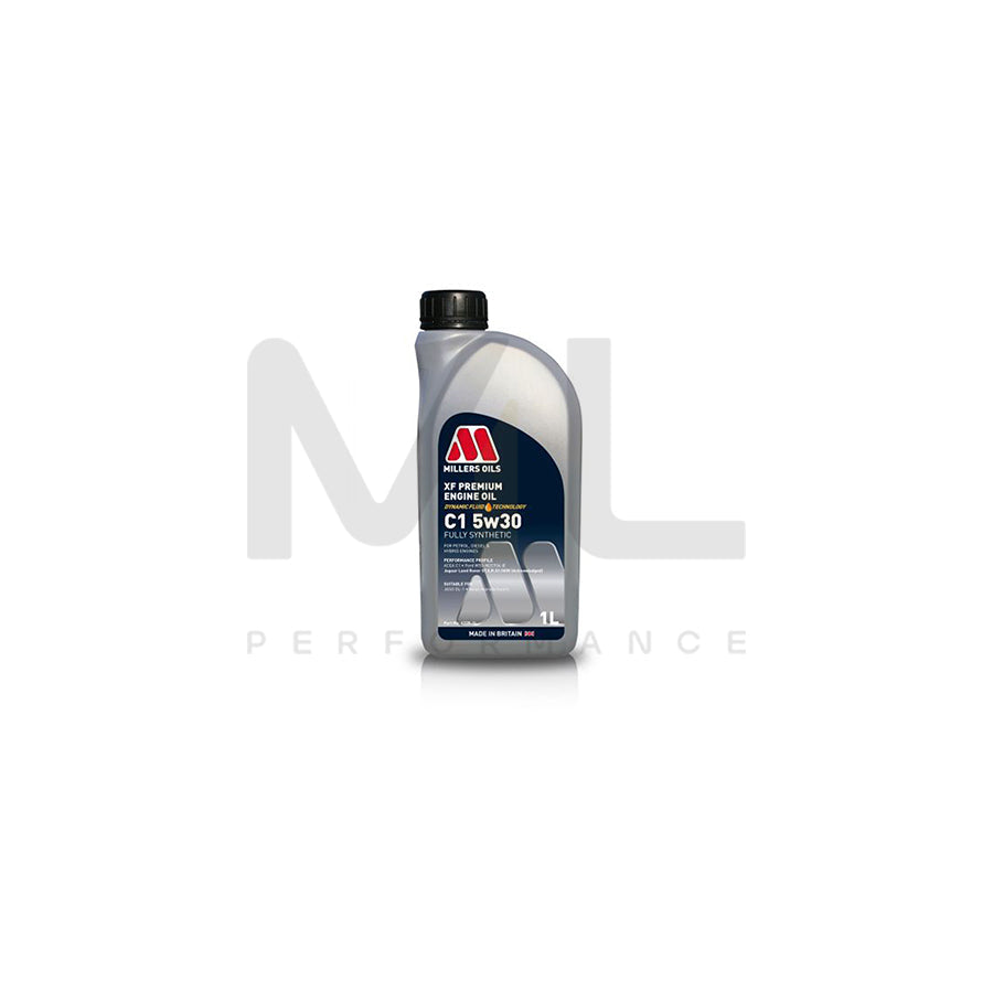 Millers Oils XF Premium C1 5W-30 Fully Synthetic Engine Oil 1l | Engine Oil | ML Car Parts UK | ML Performance