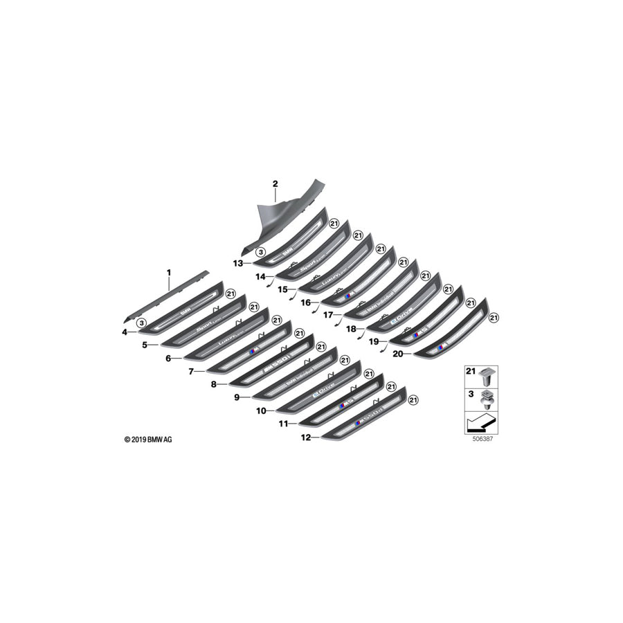 Genuine BMW 51477398321 G30 G31 Front Entrance Cover (Inc. 520d, 520i 1.6 & 530d) | ML Performance EU