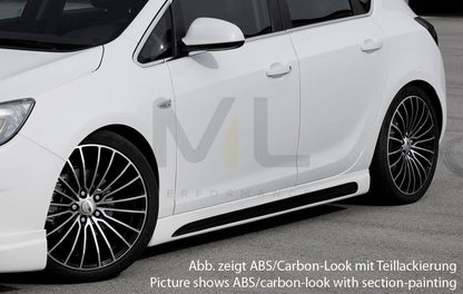Rieger 00051313 Opel Astra J Side Skirt 3 | ML Performance EU Car Parts