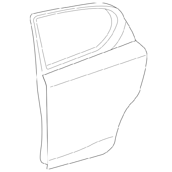 Genuine Lexus 67004-76010 CT Phase 1 N/S Rear Door