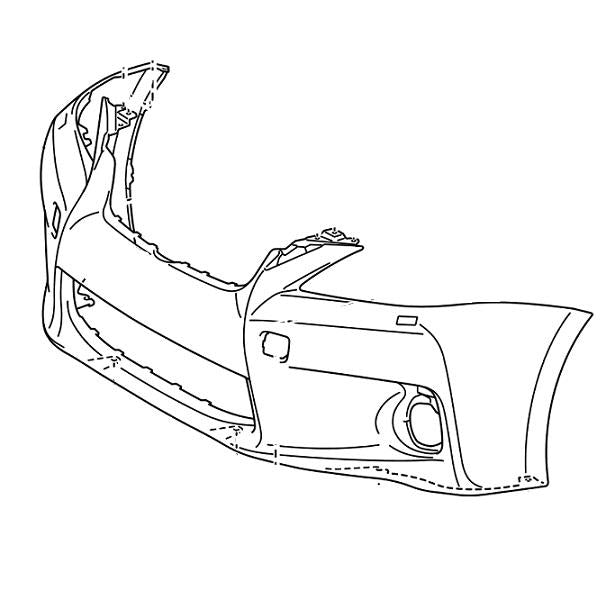 Genuine Lexus 52119-76902 CT Phase 1 SE-L Front Bumper