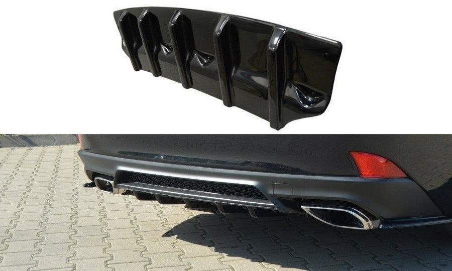 Maxton Design LE-IS-3F-T-RS1T Rear Valance Lexus IS MK3 Facelift T | ML Performance UK Car Parts