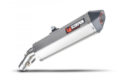 Scorpion RBM71SEO BMW Serket Parallel Slip-On - Brushed Stainless Steel Sleeve (F800 GT / F800 R) | ML Performance EU EU