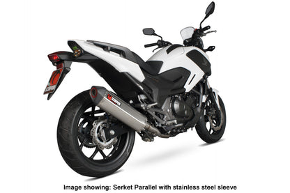 Scorpion RHA163CEO Honda Serket Parallel Slip-On - Carbon Fibre Sleeve (NC700 S / NC700 X) | ML Performance EU EU