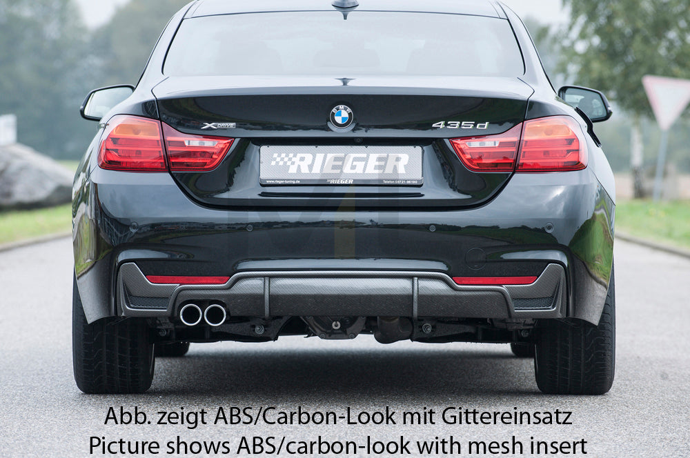 Rieger 00053477 BMW 4 Series F32 F33 F36 Rear Diffuser 7 | ML Performance EU Car Parts