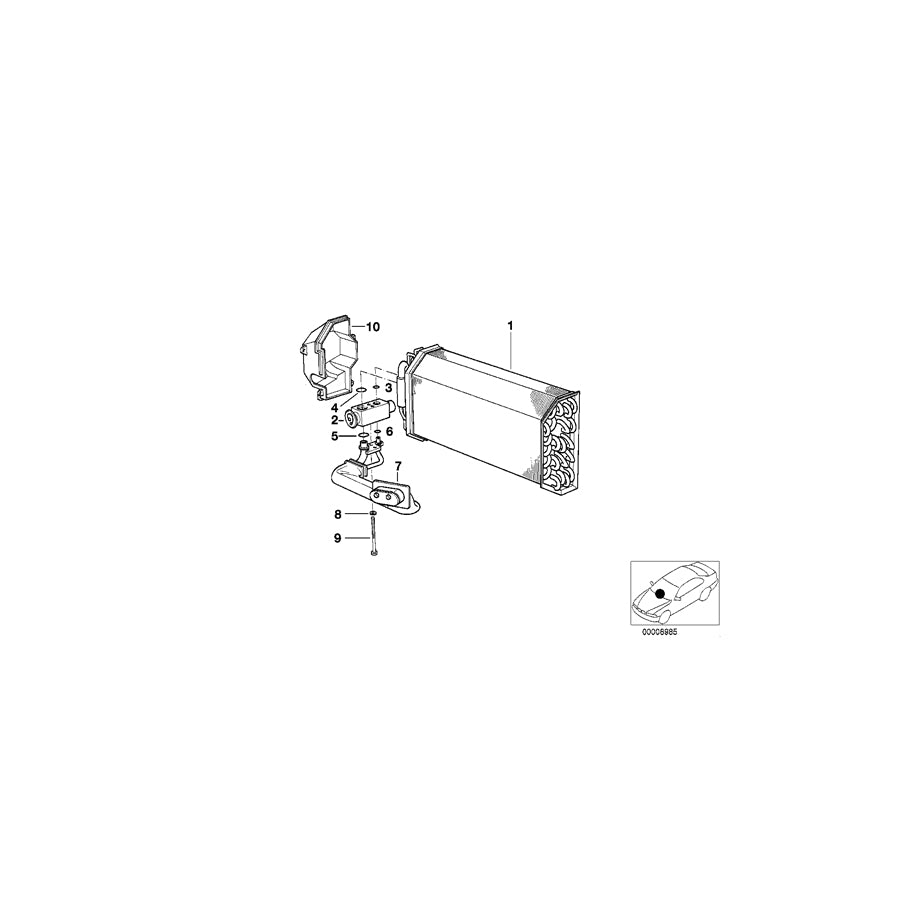 Genuine BMW 64118378999 E39 Coolant Pipe (Inc. 525td, 525d & 528i) | ML Performance EU Car Parts