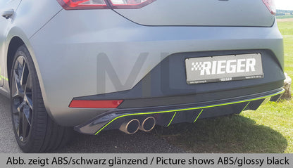 Rieger 00099183 SEAT 5F Leon FR Rear Diffuser 3 | ML Performance EU Car Parts