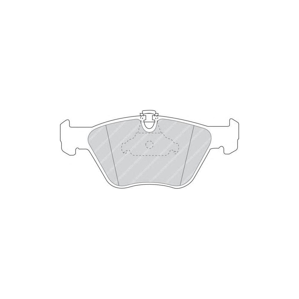 Ferodo Fcv4725Pts Brake Pad Set Premier, Prepared For Wear Indicator, With Accessories | ML Performance Car Parts