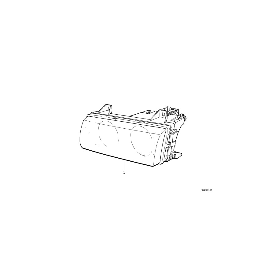 Genuine BMW 63128353548 E36 Headlight Right (Inc. 318ti, 316i 1.6 & 318tds) | ML Performance EU Car Parts