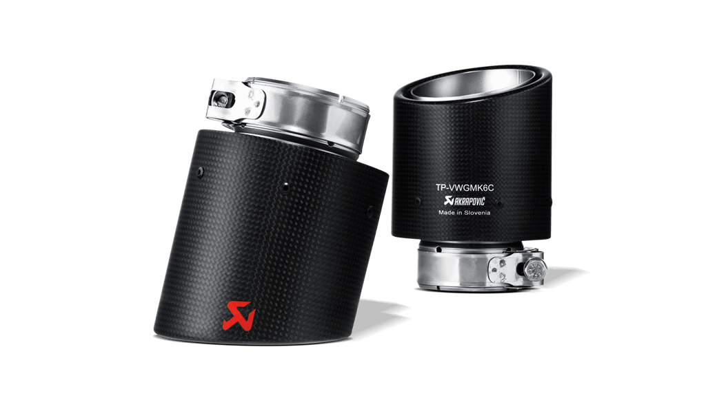 Akrapovic VW MK6 Golf Carbon Tail Pipe Set (Golf TSI, Golf GTD & Golf GTI) - ML Performance EU