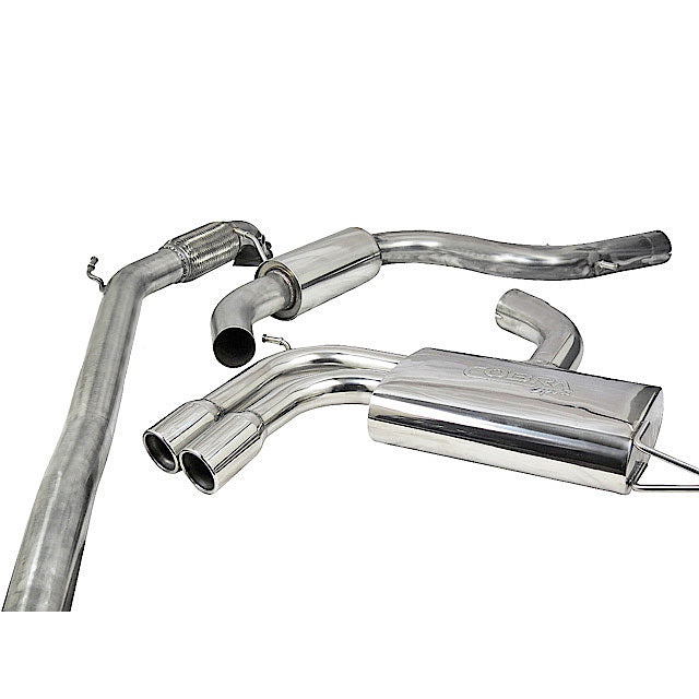 Cobra Exhaust Audi A3 (8P) 2.0 TFSI 2WD (3 Door) Turbo Back Performance Exhaust