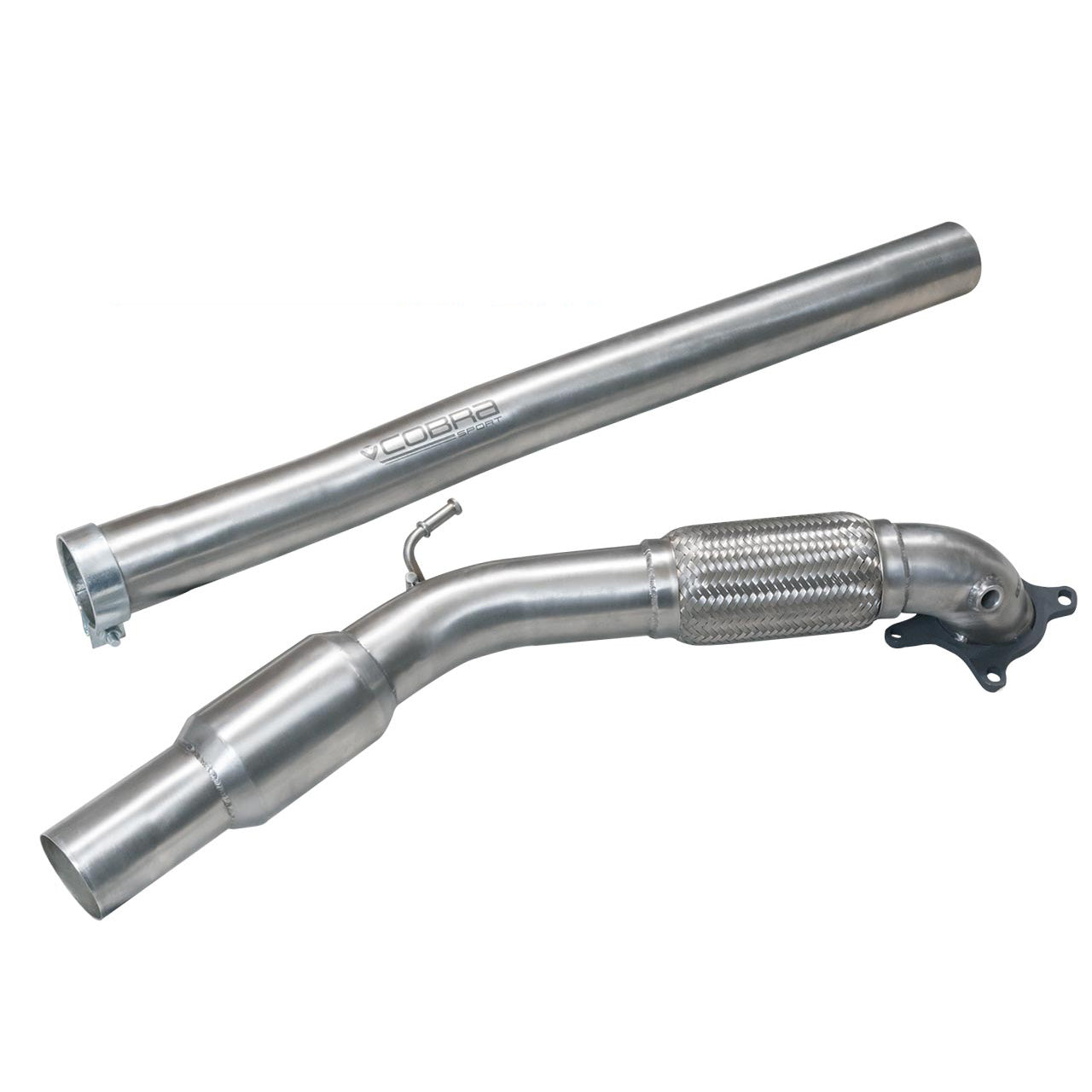 Cobra Exhaust Audi TT (Mk2) 1.8/2.0 TFSI (2WD) (2007-11) Front Downpipe Sports Cat / De-Cat Performance Exhaust | ML Performance EU Car Parts