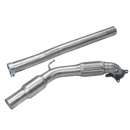 Cobra Exhaust Audi TT (Mk2) 1.8/2.0 TFSI (2WD) 2011-14 Front Downpipe Sports Cat / De-Cat Performance Exhaust | ML Performance EU Car Parts