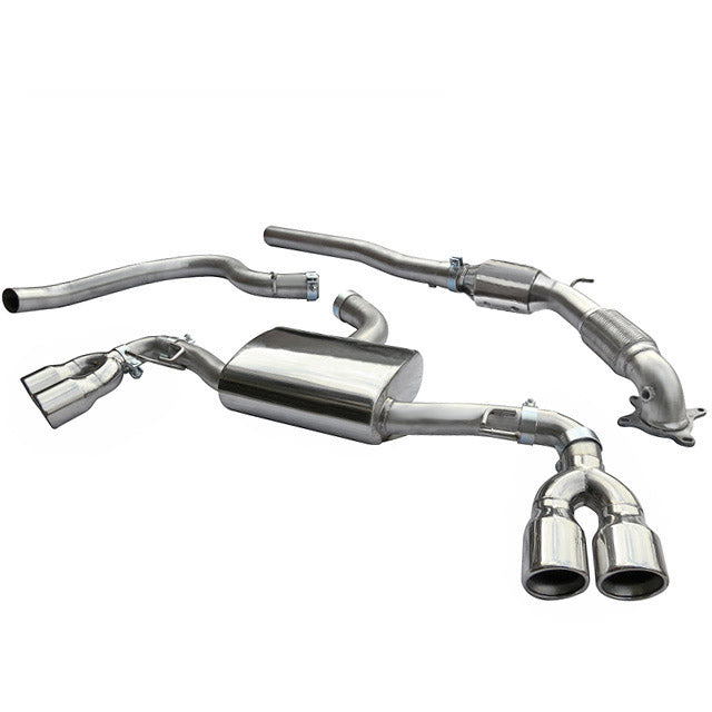 Cobra Exhaust Audi TT (Mk2) 1.8/2.0 TFSI (2WD) (2007-11) Turbo Back Performance Exhaust | ML Performance EU Car Parts