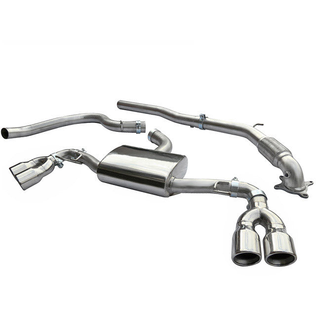 Cobra Exhaust Audi TT (Mk2) 1.8/2.0 TFSI (2WD) (2007-11) Turbo Back Performance Exhaust