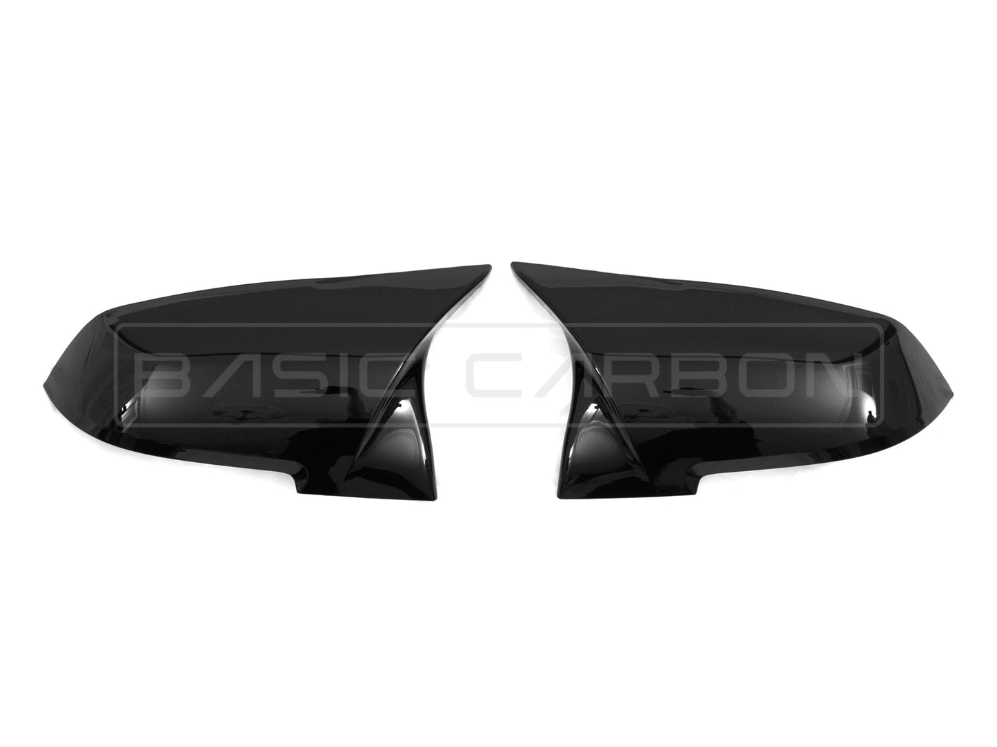 Basic Carbon BMW F20 F22 F30 F32 F87 Gloss Black Mirror Covers (Inc. M135i, M235i, 335i & M2)