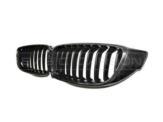 Basic Carbon BMW F30 F32 F80 F82 Gloss Carbon Fibre Kidney Grille (Inc. 340i, 440i, M3 & M4) - ML Performance UK