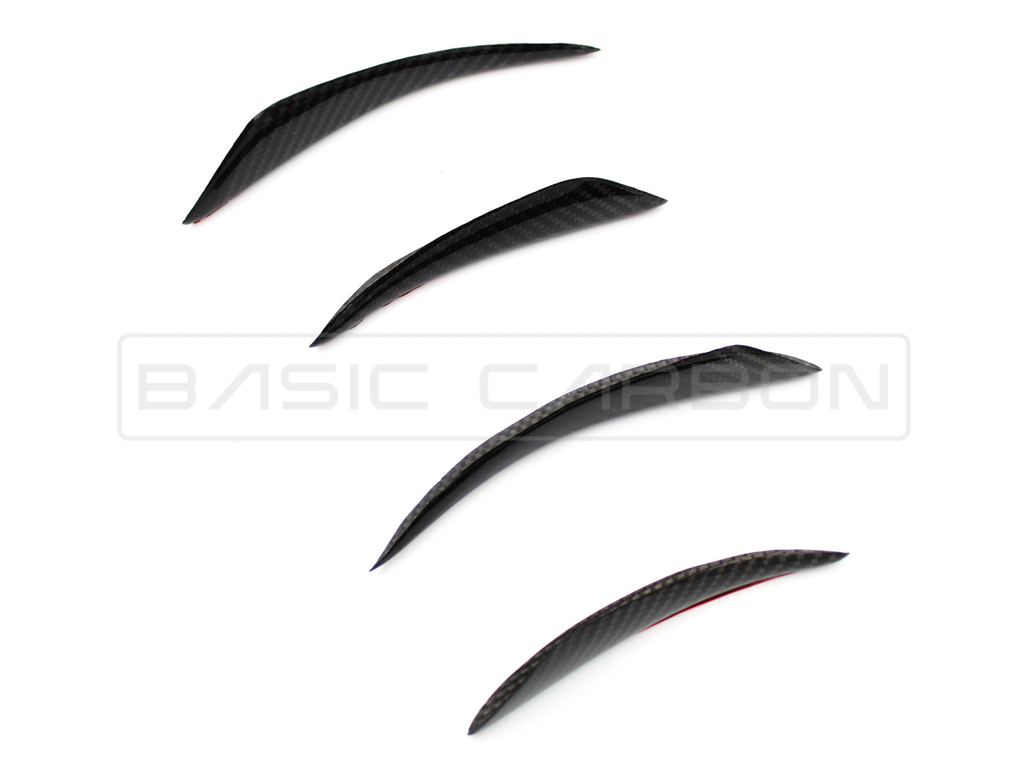 Basic Carbon Universal Pre-Preg Dry Carbon Front Bumper Corner Canard - ML Performance UK