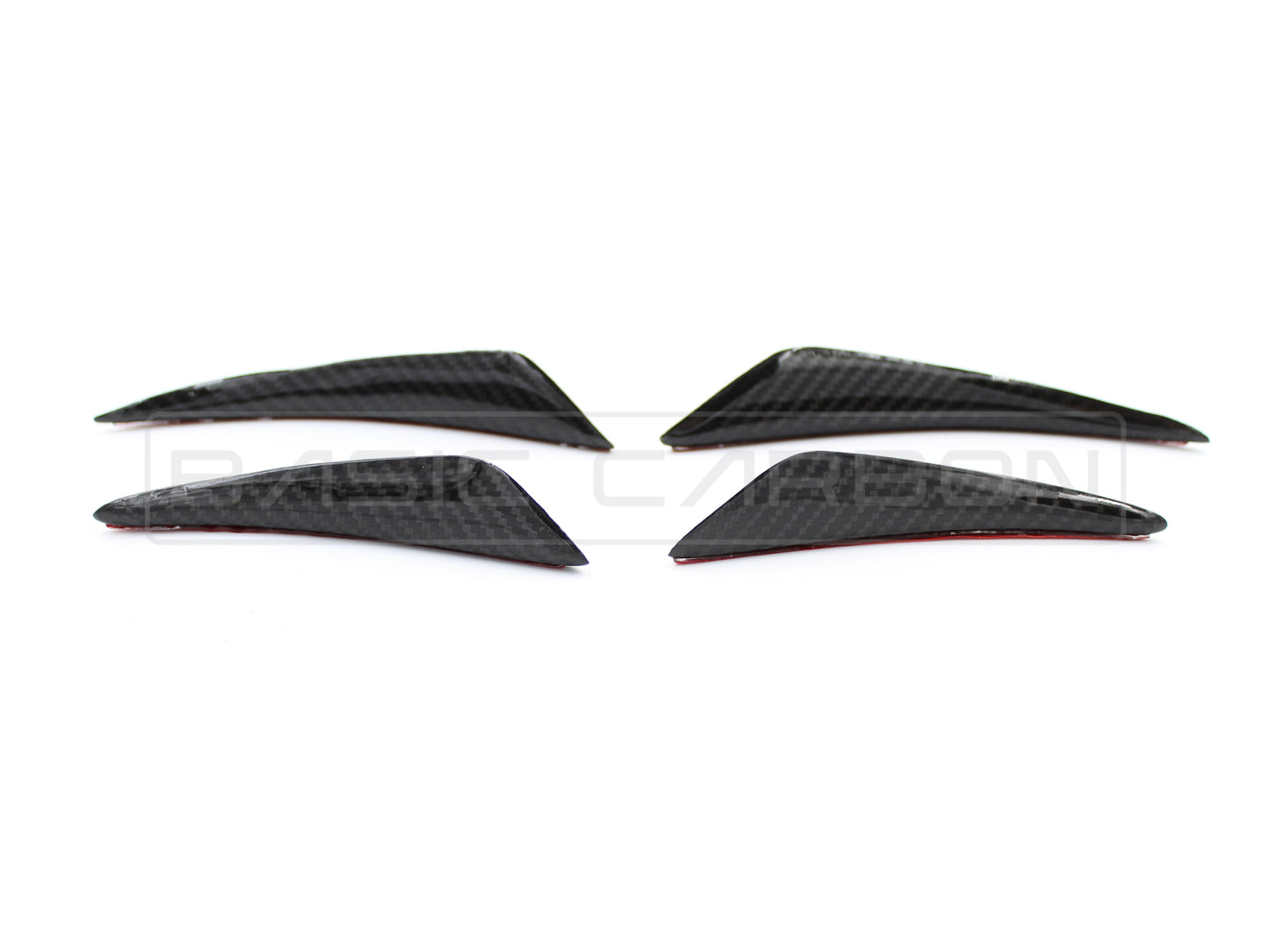 Basic Carbon Universal Pre-Preg Dry Carbon Front Bumper Corner Canard - ML Performance UK