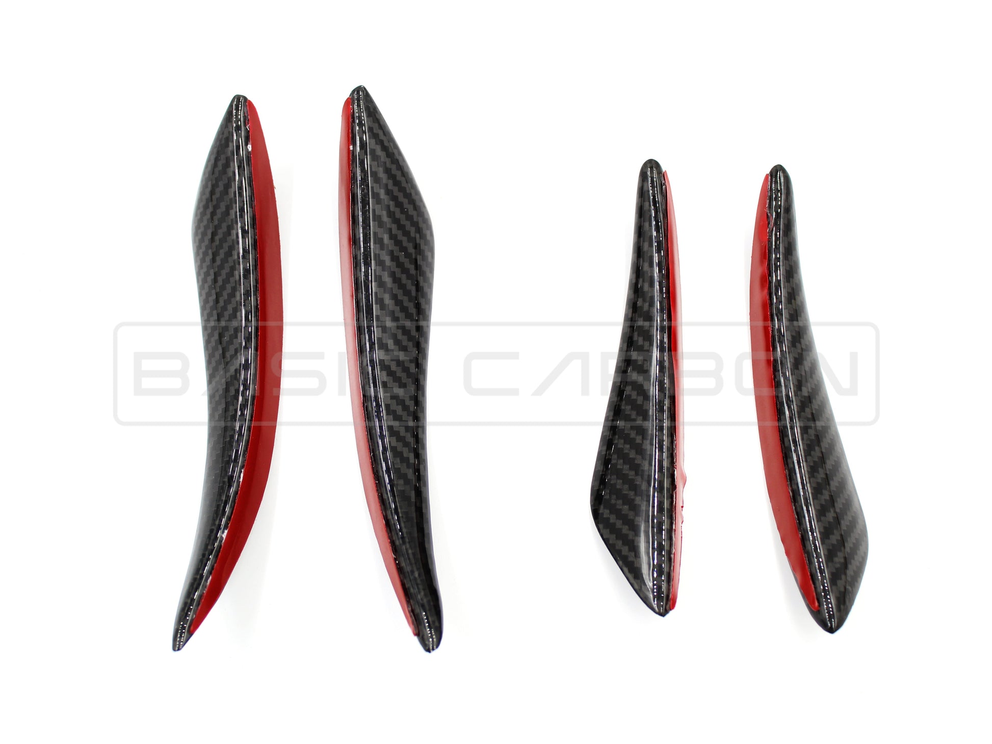 Basic Carbon Universal Pre-Preg Dry Carbon Front Bumper Corner Canard - ML Performance UK