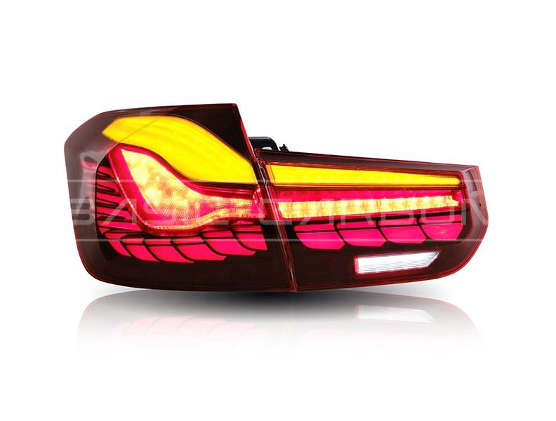 Basic Carbon BMW F30 F35 F80 GTS Style LED Tail Lights (Inc. 330i, 335i, 340i & M3)