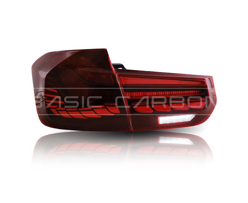 Basic Carbon BMW F30 F35 F80 GTS Style LED Tail Lights (Inc. 330i, 335i, 340i & M3)