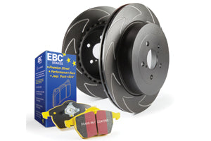 EBC Audi Seat Skoda Volkswagen Yellowstuff 4000 Series Front Sport Brake Pads & BSD Series Sport Discs Kit - ATE Caliper (Inc. 8P A3, 1P Leon, 1Z Octivia & B6 Passat) | ML Performance UK