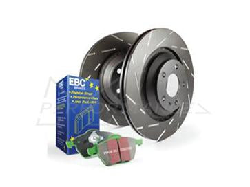EBC Mercedes-Benz W203 CLC203 C209 Greenstuff 2000 Series Sport Brakes Pad & USR Slotted Disc Kit - Brembo Caliper (C350, CLC350 & CLK350) | ML Performance UK