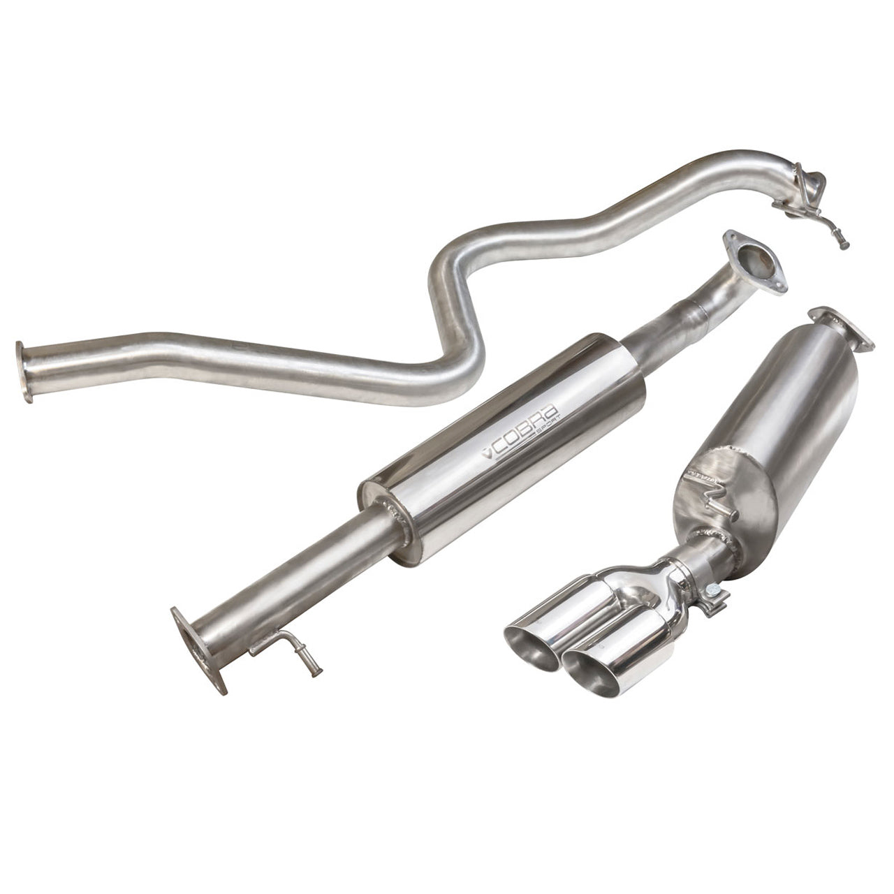 Cobra Exhaust Ford Fiesta (Mk7) 1L EcoBoost (Zetec S) Catback Performance Exhaust | ML Performance EU Car Parts
