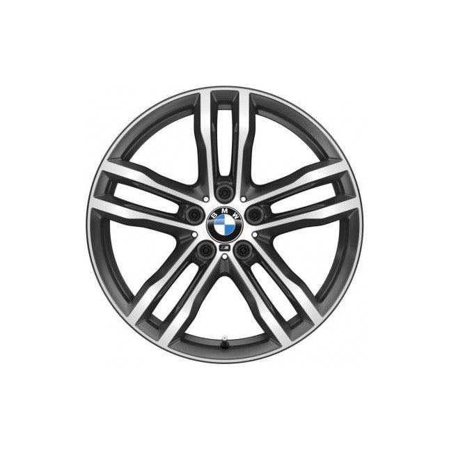 Genuine BMW F30 F31 F32 F36 Orbitgrey Light Alloy 5 Spoke 19" Rear Wheel (Inc. 335i, 340i, 430ix & 440ix) - ML Performance UK